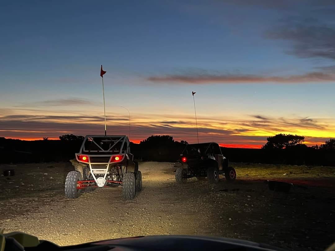 SxSWeRide riders planning and riding off road terrain